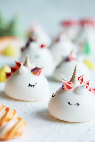 24 Desserts Girls Love The Best Of All Time - Colorful Meringue Cookies
