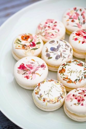 24 Desserts Girls Love The Best Of All Time - Spring Macaron Cookie