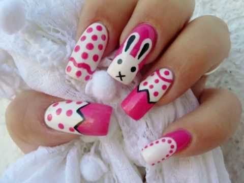 32 Super Cute Easter Bunny Nail Art Ideas to Try This Spring